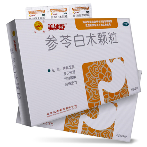 参苓白术颗粒(美纳舒)包装侧面图2 参苓白术颗粒(美纳舒)包装侧面图2