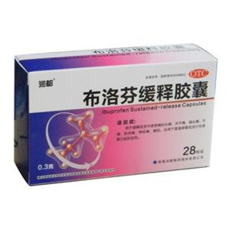 布洛芬缓释胶囊(润都)包装主图 布洛芬缓释胶囊(润都)包装主图