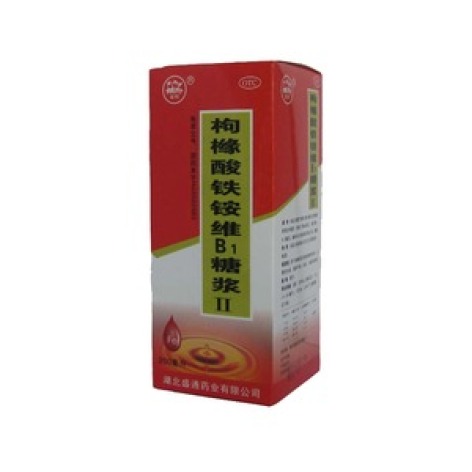 枸橼酸铁铵维B1糖浆Ⅱ(金桃)包装主图 枸橼酸铁铵维B1糖浆Ⅱ(金桃)包装主图