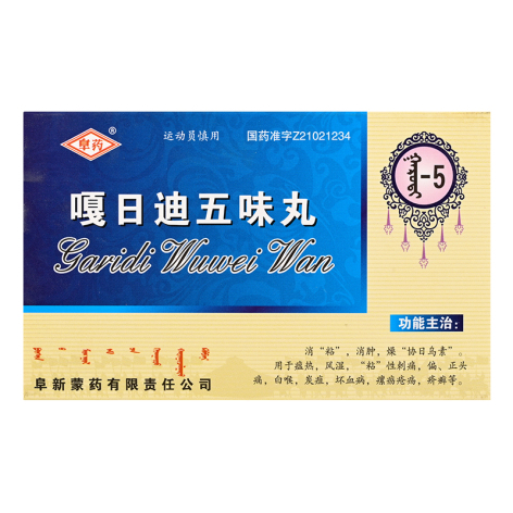 嘎日迪五味丸(阜药)包装主图 嘎日迪五味丸(阜药)包装主图