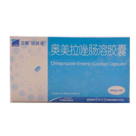 奥美拉唑肠溶胶囊(诺捷康)包装主图 奥美拉唑肠溶胶囊(诺捷康)包装主图