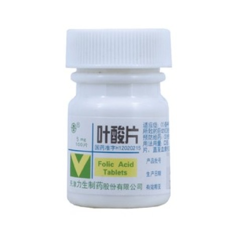 叶酸片(力生)包装主图 叶酸片(力生)包装主图