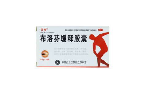 布洛芬缓释胶囊(万岁)主图 布洛芬缓释胶囊(万岁)主图