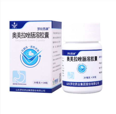 奥美拉唑肠溶胶囊(罗欣恩康)包装主图 奥美拉唑肠溶胶囊(罗欣恩康)包装主图