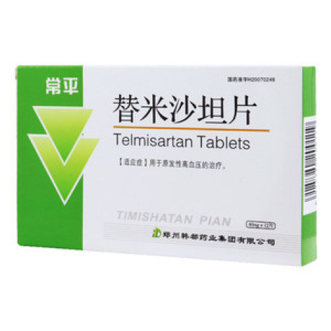 替米沙坦片(常平)包装主图 替米沙坦片(常平)包装主图
