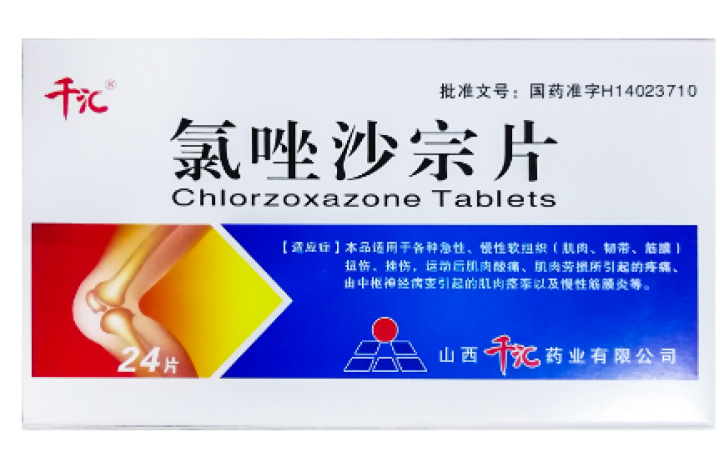 氯唑沙宗片(千汇)包装主图 氯唑沙宗片(千汇)包装主图