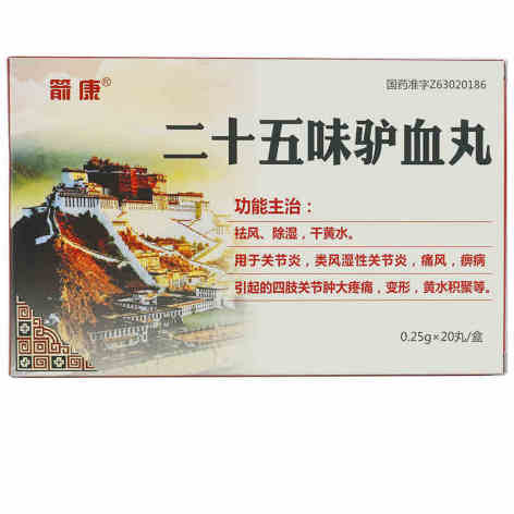 二十五味驴血丸(箭康)包装主图 二十五味驴血丸(箭康)包装主图