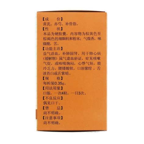 补肺活血胶囊(雷允上)包装侧面图2 补肺活血胶囊(雷允上)包装侧面图2
