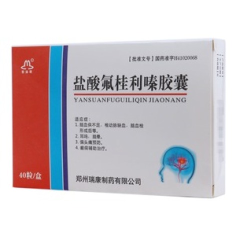 盐酸氟桂利嗪胶囊(聖瑞恩)包装主图