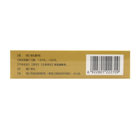 百合固金丸(龙潭山)包装侧面图2 百合固金丸(龙潭山)包装侧面图2