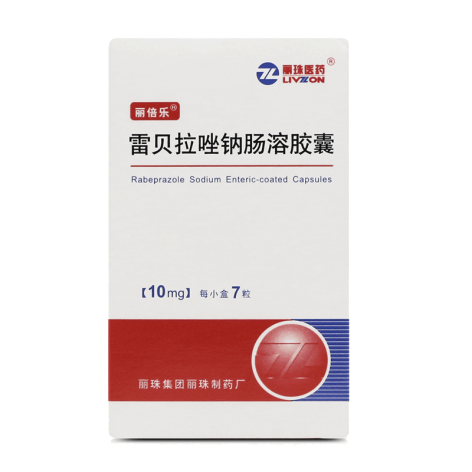 雷贝拉唑钠肠溶胶囊(丽倍乐)包装侧面图2 雷贝拉唑钠肠溶胶囊(丽倍乐)包装侧面图2
