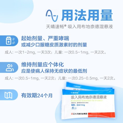 吸入用布地奈德混悬液(天晴速畅)包装侧面图4