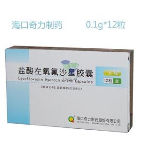 盐酸左氧氟沙星胶囊(海口奇力)包装主图 盐酸左氧氟沙星胶囊(海口奇力)包装主图