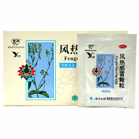 风热感冒颗粒(云丰)包装侧面图3