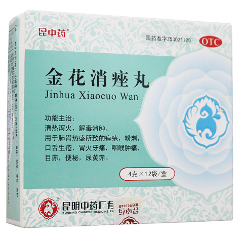 金花消痤丸(昆中药)包装侧面图3 金花消痤丸(昆中药)包装侧面图3