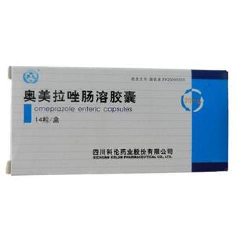 奥美拉唑肠溶胶囊(科伦)包装主图 奥美拉唑肠溶胶囊(科伦)包装主图