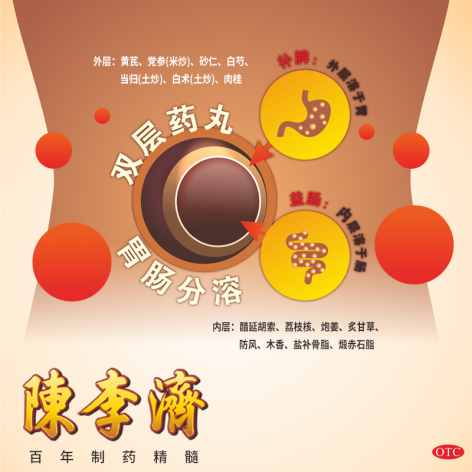 补脾益肠丸(白云山陳李済)包装侧面图3 补脾益肠丸(白云山陳李済)包装侧面图3