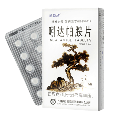 吲达帕胺片(维勒欣)包装主图 吲达帕胺片(维勒欣)包装主图
