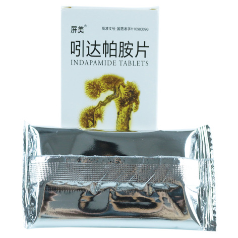 吲达帕胺片(屏美)包装侧面图2 吲达帕胺片(屏美)包装侧面图2
