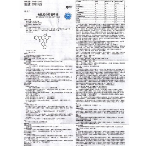 他达拉非片(神度)包装侧面图4