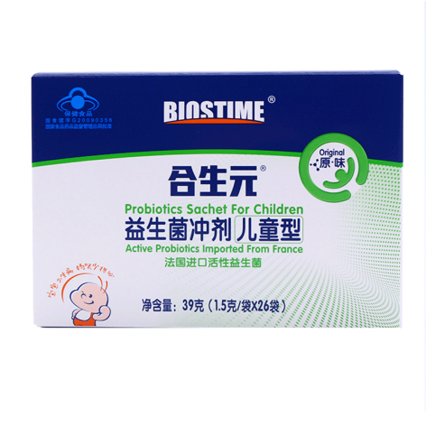 益生菌冲剂(合生元)包装主图