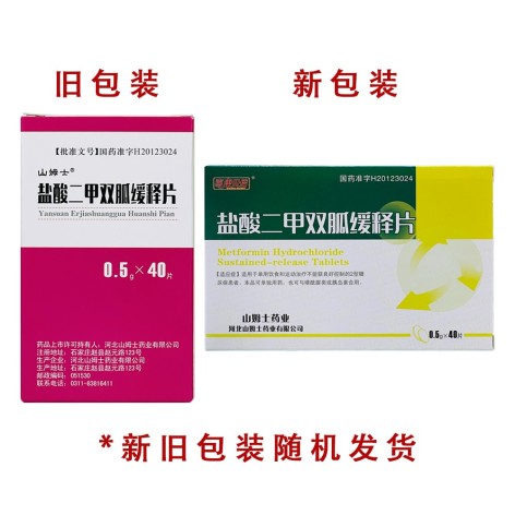 盐酸二甲双胍缓释片(山姆士)包装侧面图2 盐酸二甲双胍缓释片(山姆士)包装侧面图2