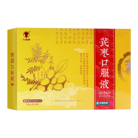 芪枣口服液(六棉)包装主图 芪枣口服液(六棉)包装主图