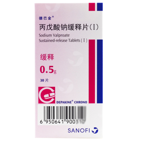 丙戊酸钠缓释片(德巴金)包装侧面图3 丙戊酸钠缓释片(德巴金)包装侧面图3