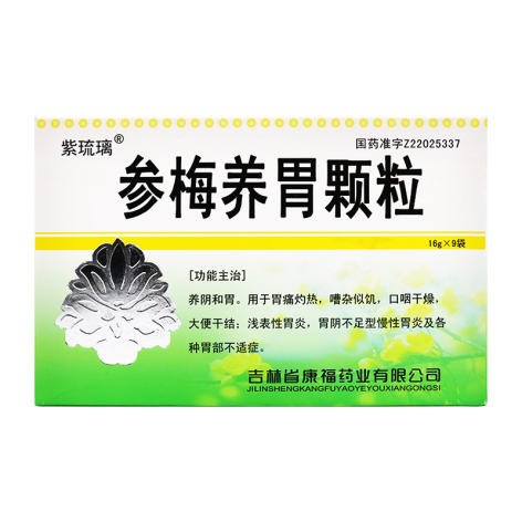 参梅养胃颗粒(紫琉璃)包装侧面图2 参梅养胃颗粒(紫琉璃)包装侧面图2