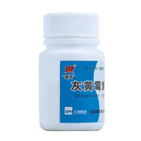 灰黄霉素片(蒙欣)包装侧面图2 灰黄霉素片(蒙欣)包装侧面图2