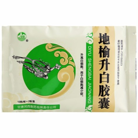 地榆升白胶囊(河西)包装侧面图2