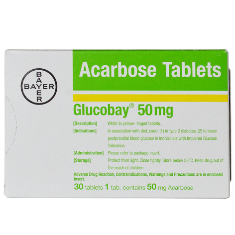 阿卡波糖片(拜唐苹)包装侧面图2 阿卡波糖片(拜唐苹)包装侧面图2