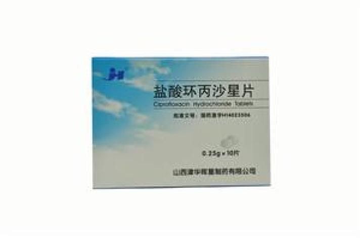盐酸环丙沙星片(津华)包装主图