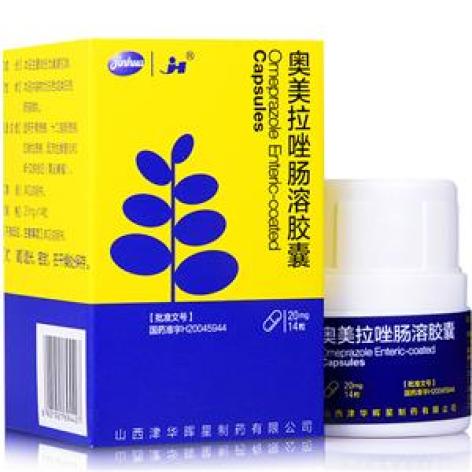 奥美拉唑肠溶胶囊(津华晖星)包装主图 奥美拉唑肠溶胶囊(津华晖星)包装主图