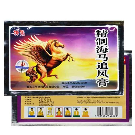 精制海马追风膏(神马)包装侧面图2 精制海马追风膏(神马)包装侧面图2