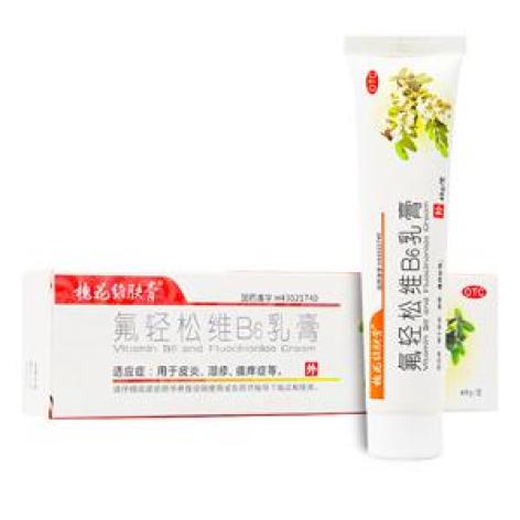 氟轻松维B6乳膏(槐花维肤膏)包装主图 氟轻松维B6乳膏(槐花维肤膏)包装主图