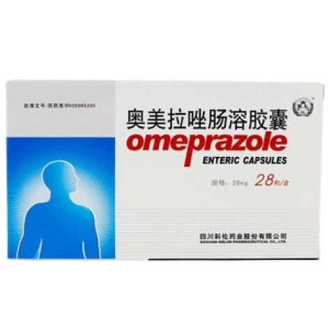 奥美拉唑肠溶胶囊(科伦)包装主图 奥美拉唑肠溶胶囊(科伦)包装主图